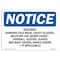 Signmission OSHA Sign, Required Gowning Face Mask Glasses, 10in X 7in Rigid Plastic, 10" W, 7" H, Landscape OS-NS-P-710-L-18038 - alternate 1